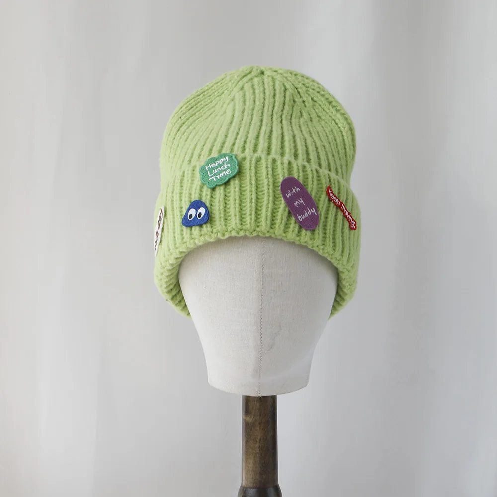 Женская Лыжная Маска-балаклава Y2K Повседневная Зимняя Шапка Из Смеси Хлопка