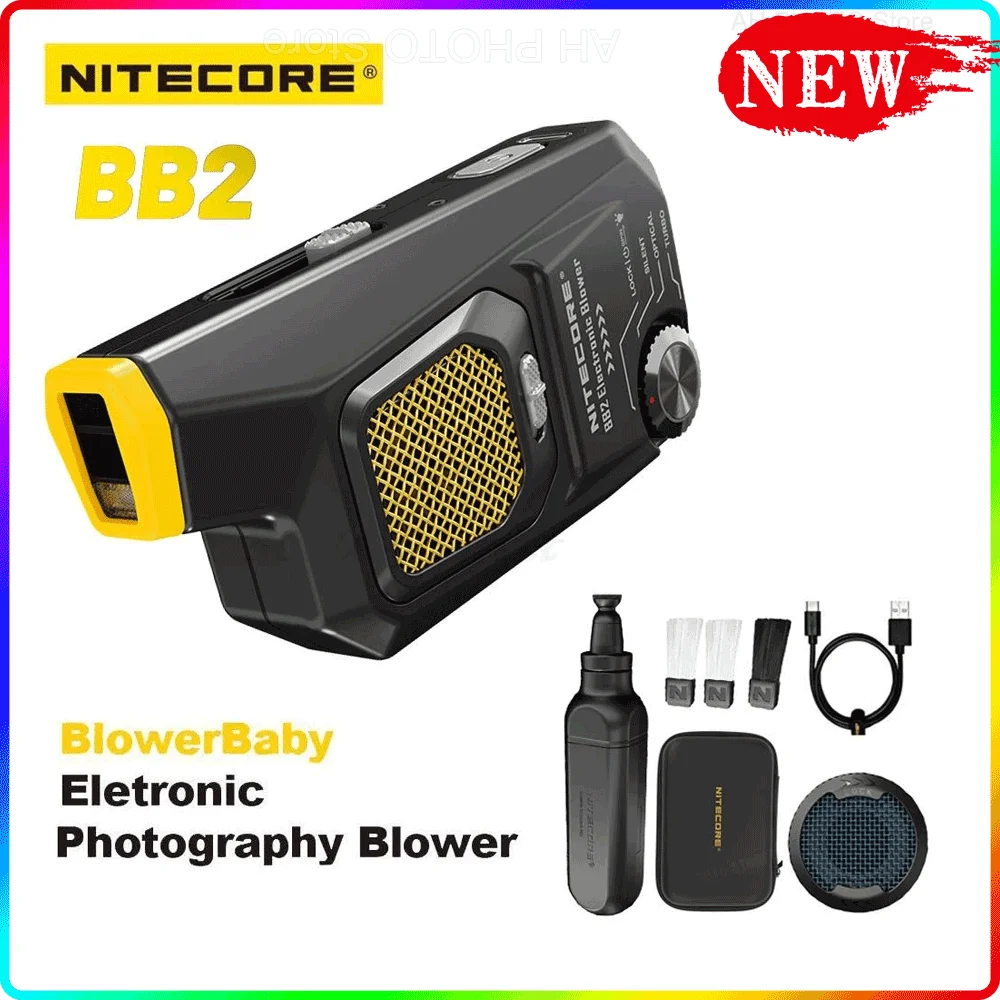 

Электронный нагнетатель Nitecore BB2 для детской фотосъемки, многофункциональный легкий, максимальный 33,6 Вт, 80 км/ч