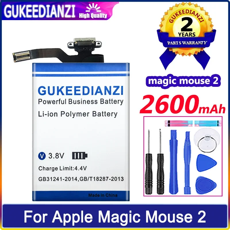 Аккумулятор GUKEEDIANZI 020-00633 A1672 020-00634 2600 мАч для Apple Magic Mouse 2
