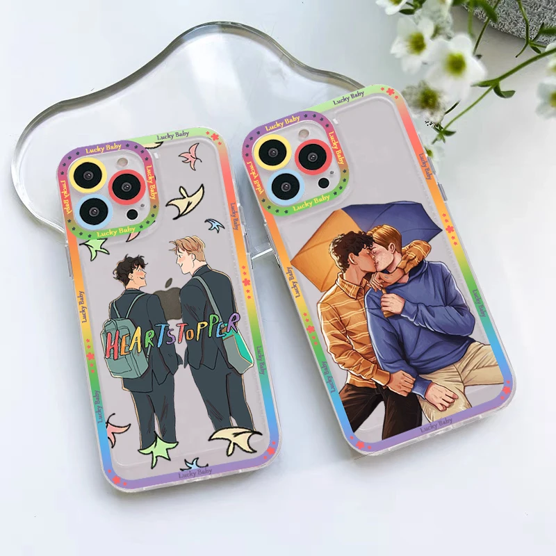 

Heartstopper Phone Case for iPhone 11 12 13 Mini Pro Max 14 Pro Max Case shell