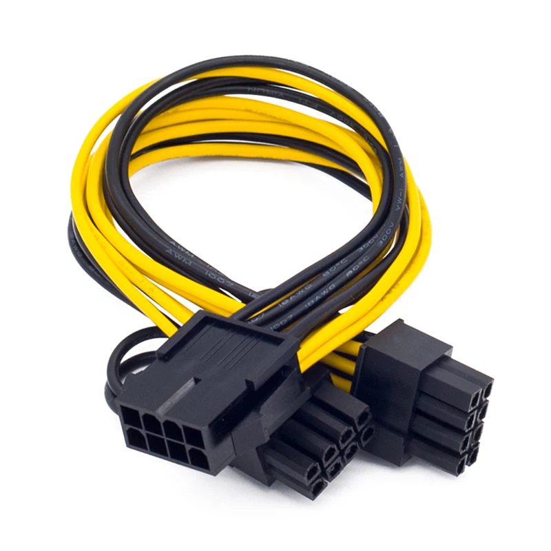 

2 шт./лот EPS ЦП 12 В 8 контактов к двойному 8 (6 + 2) контакту видеокарта PCI Express Удлинительный кабель адаптер кабель карточка для майнинга 20 см