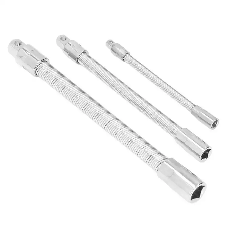 

Flexible Extension Bar Auxiliary Screwdriver Soft Shaft 3 Sizes Rotatable Aluminum Alloy for Household Appliance