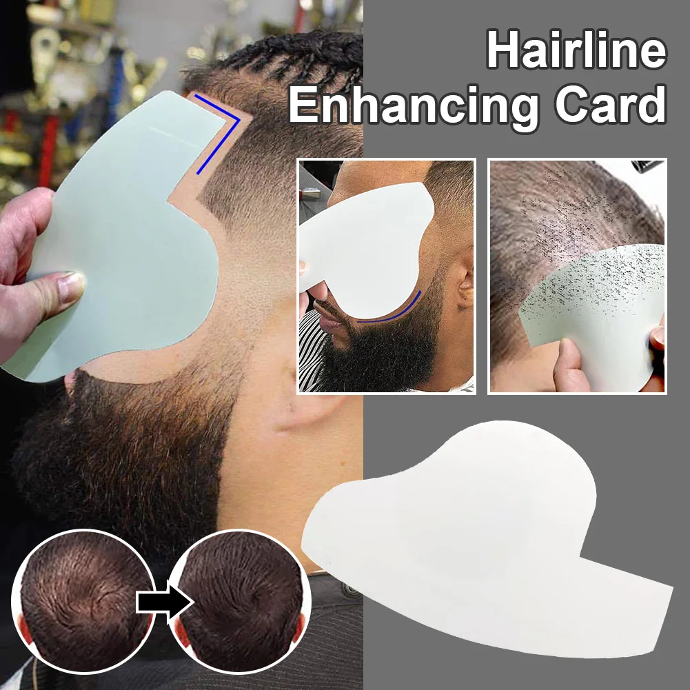 Beard Shaping Template Hairline Enhancing Card Hair Beard Styling Tool Beard Design Template For Men Style Brush Beard