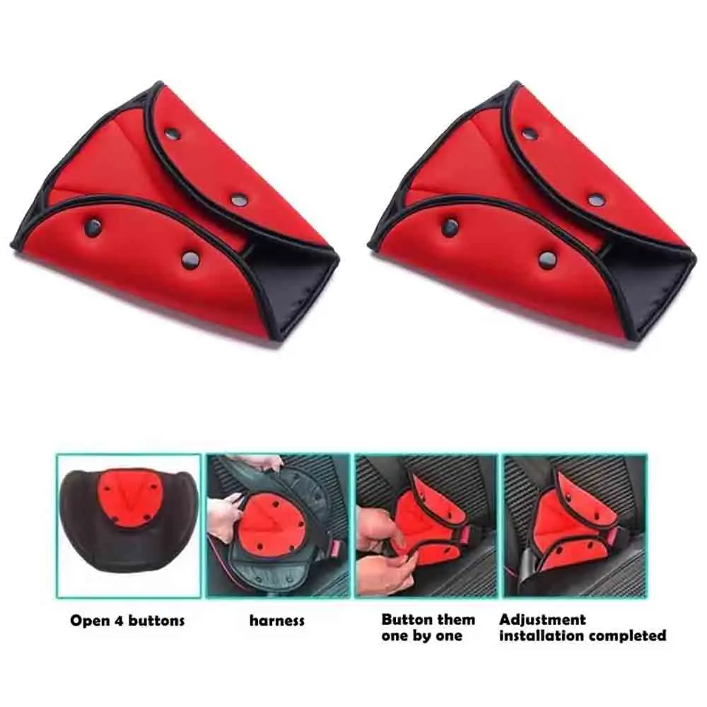 Треугольный держатель автомобильного ремня безопасности для детей изготовлен