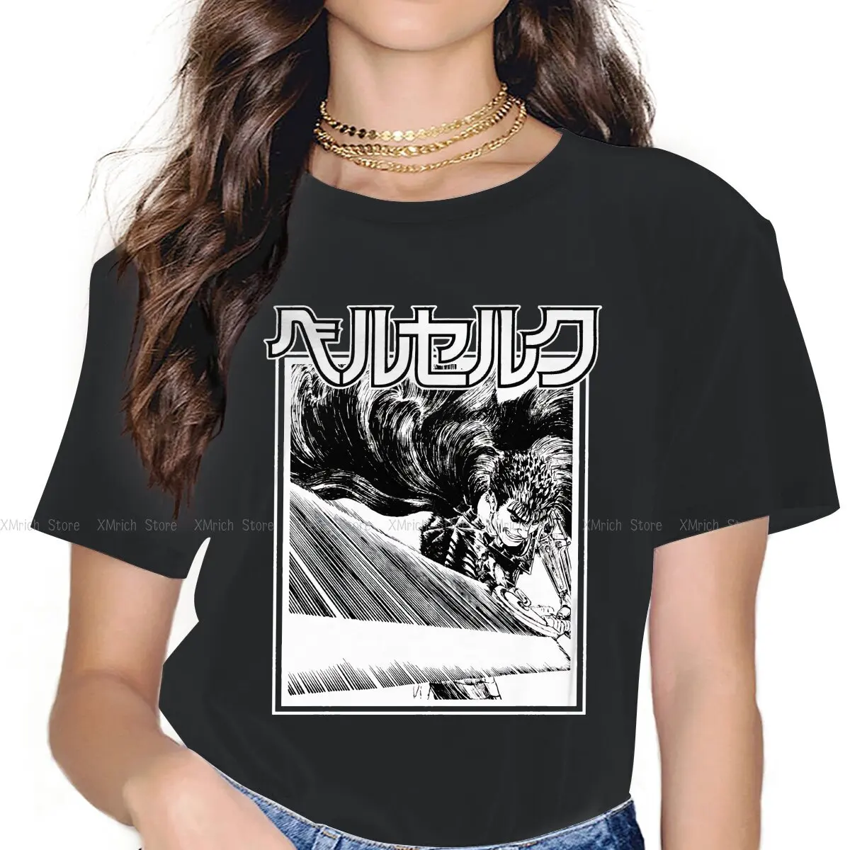 

Dragonslayer Female Shirts Berserk Guts Griffith Behelit Manga Oversized Vintage Women Clothing Harajuku Casual Feminine Blusas