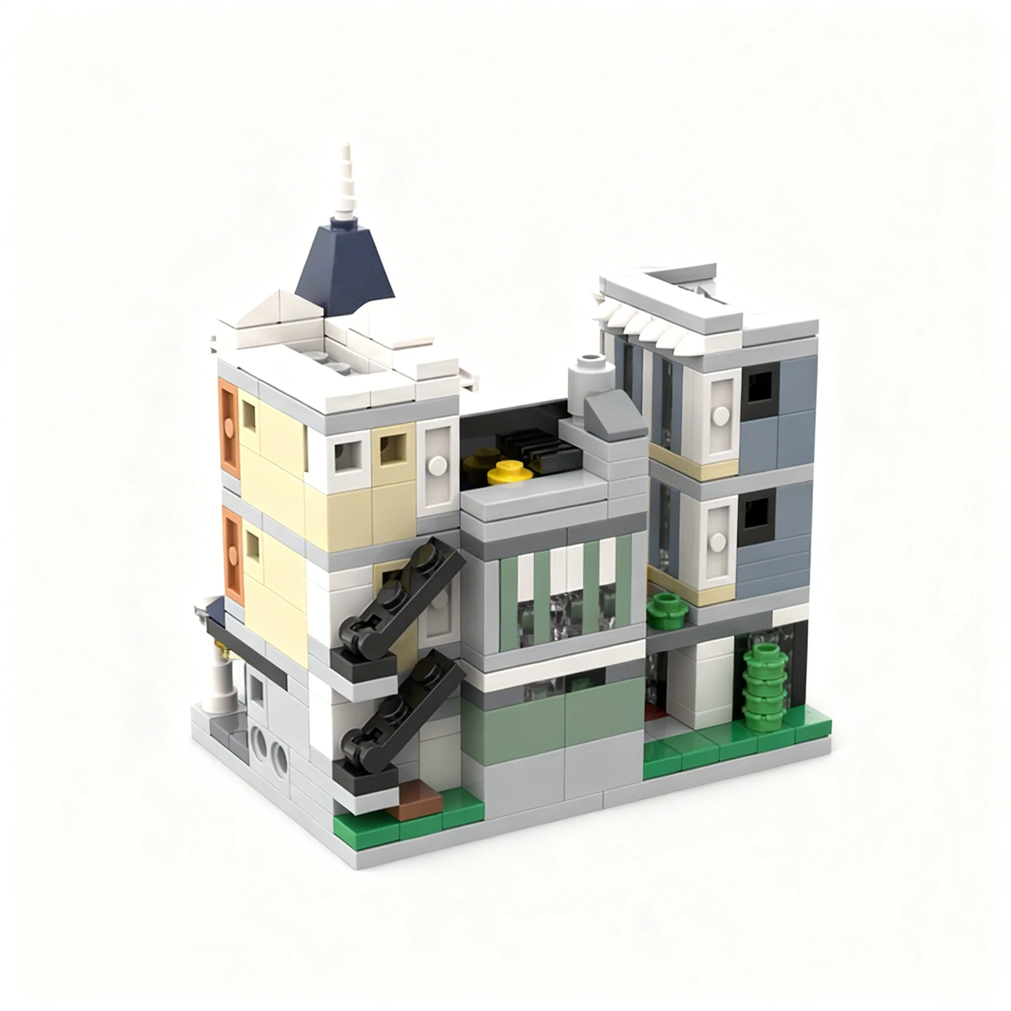 438 деталей MOC MINI Модульный конструктор: квадратные модульные здания, мини-модели, строительные блоки, набор для творческого развития и образования. (art.: 3920dd0cd293e) - 3920dd0cd293e