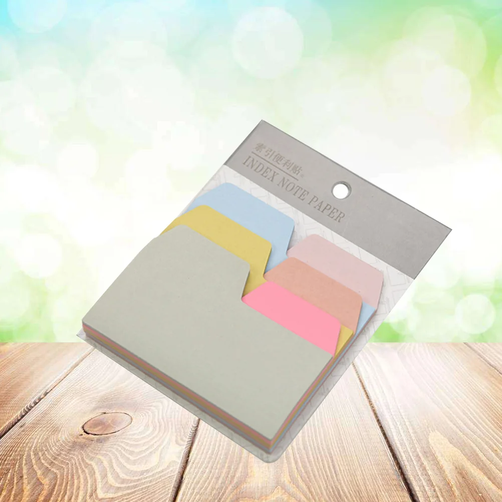 

Self- Notes 6 Color Memo Stickers Adhesive Tabs Messages Paper Notepad Office Stationery for School Office Home