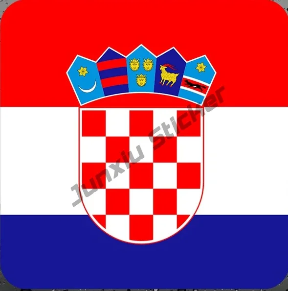 

Наклейка с гербом, флагом Хорватии, гербом, виниловый чехол, царапины, украшение, автомобильные аксессуары, наклейка