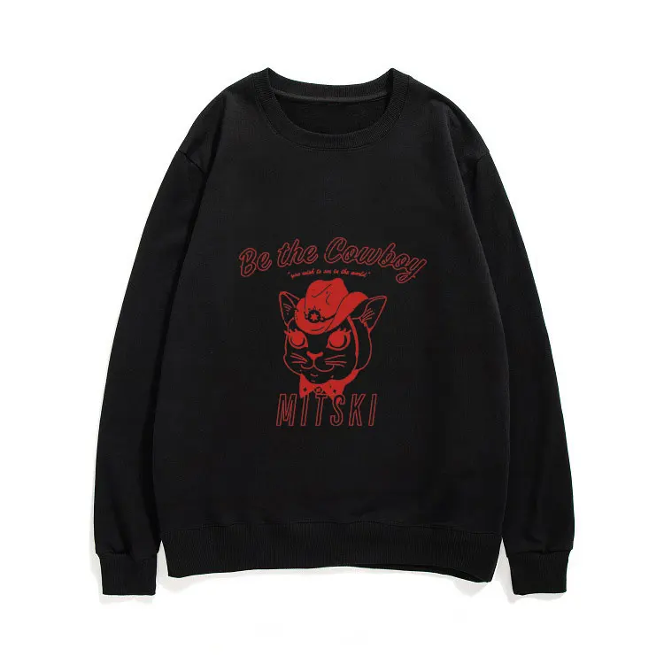 

New Mitski Be The Cowboy Inspired Album Sweatshirt Nobody Music Band Merch Mitski Pullover Makeout Creek A Pearl Graphics Tops