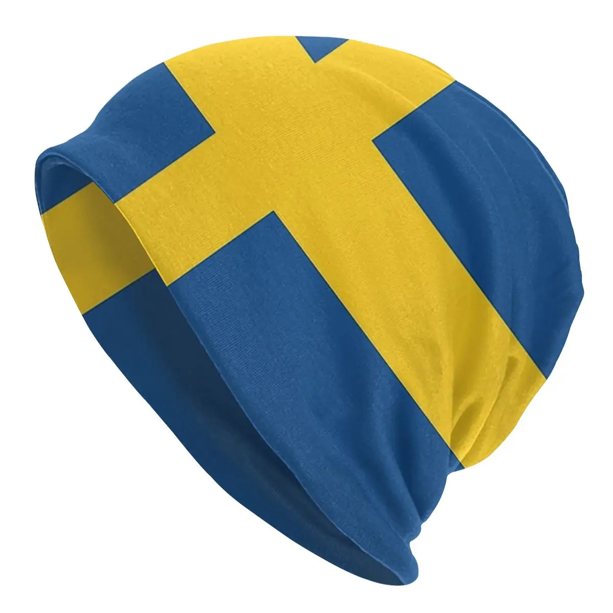 

Головные уборы, шапки с флагом Швеции, мужские и женские вязаные головные уборы, зимняя теплая Кепка-бини, Термоаксессуары