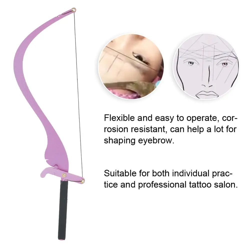 

Microblading Line Marker Ruler + 10pcs Thread Lines Eyebrow Design Measuring Ruler Set Permanent Makeup Eyebrow Tattoo Supplies