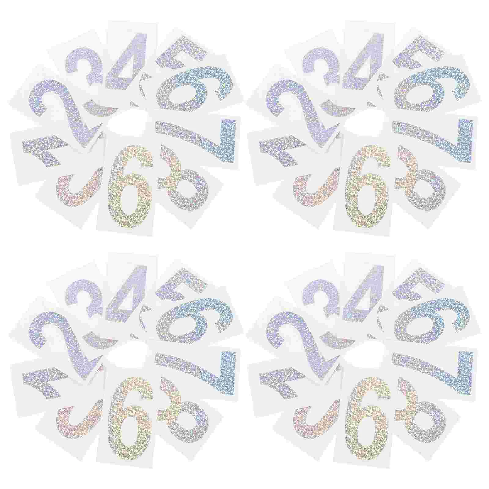 

5 Sets Mailbox Sign Numbers Decal Decals Trucks Applique Adhesive Reflective Stickers