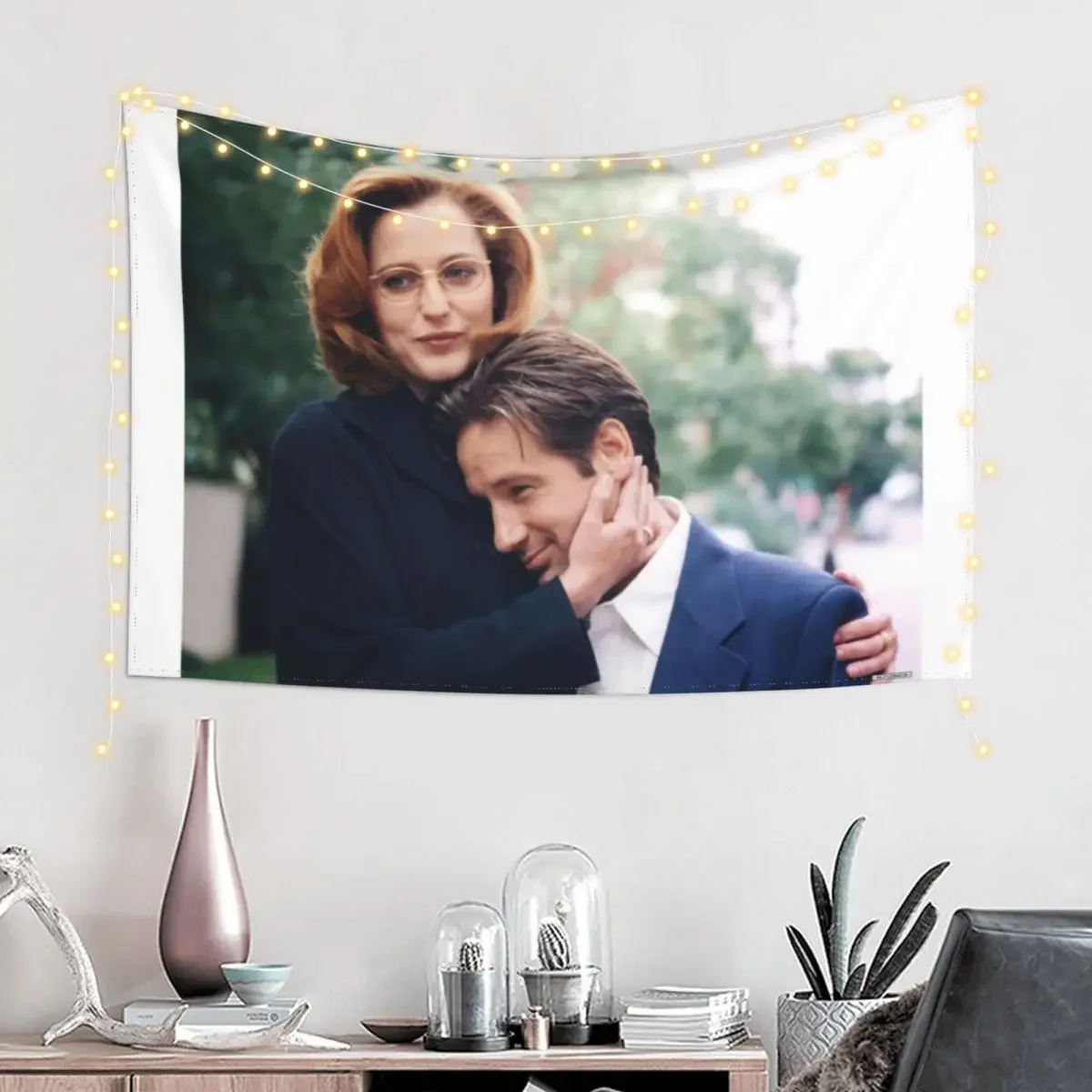 dana scully x файлы fox mulder Гобелен Декоративный настенный домашний декор Эстетический