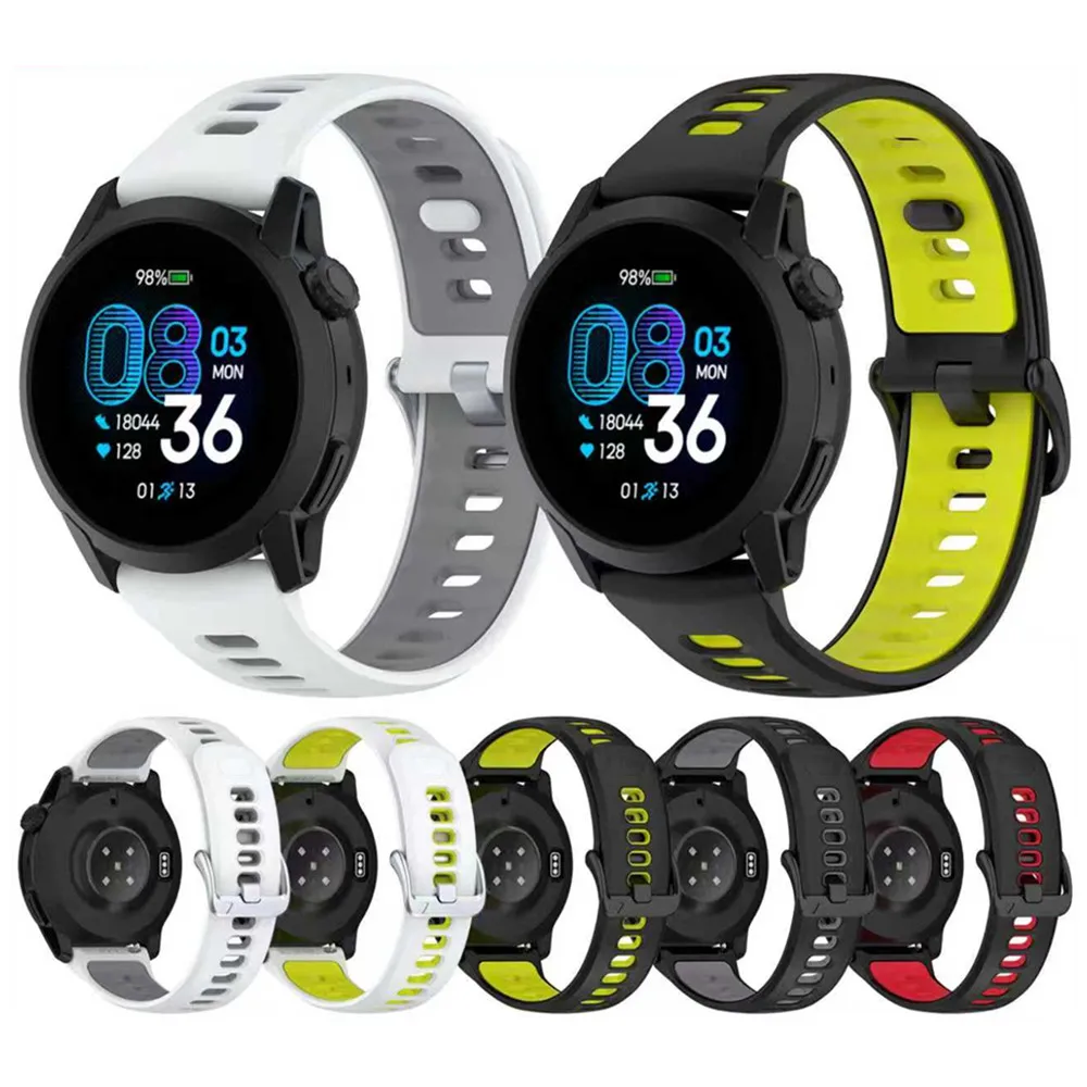 Фото Универсальный силиконовый ремешок 22 мм, подходит для COROS PACE 4 3 / APEX 4 42MM / 2Pro / PRO, для часов OPPO S X X2 / Oneplus watch 3 2 1 №2