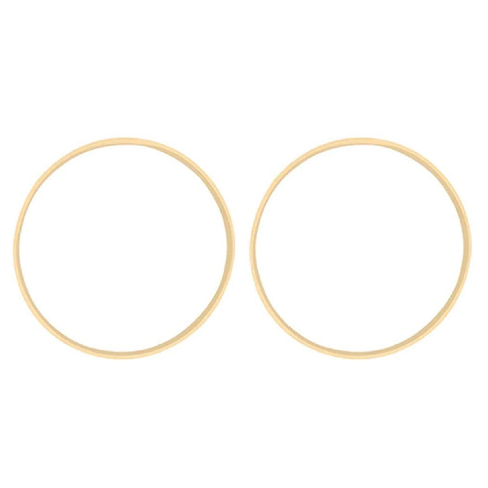 

2X Wooden Circle Round Catcher DIY Hoop For Flower Wreath House Garden Plant Decor Hanging Basket 18Cm