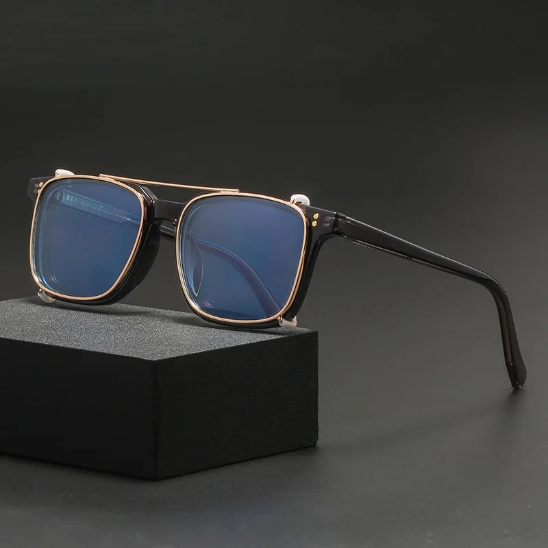 

Evove Clip Polarized Lens + Eyeglasses Frame Male Women Square Sunglasses Fashion Goggles for Optical Driver