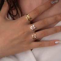 custom names rings for women fashion adjustable personalized stainless steel gold ring jewelry gift for girlfriend anillos mujer