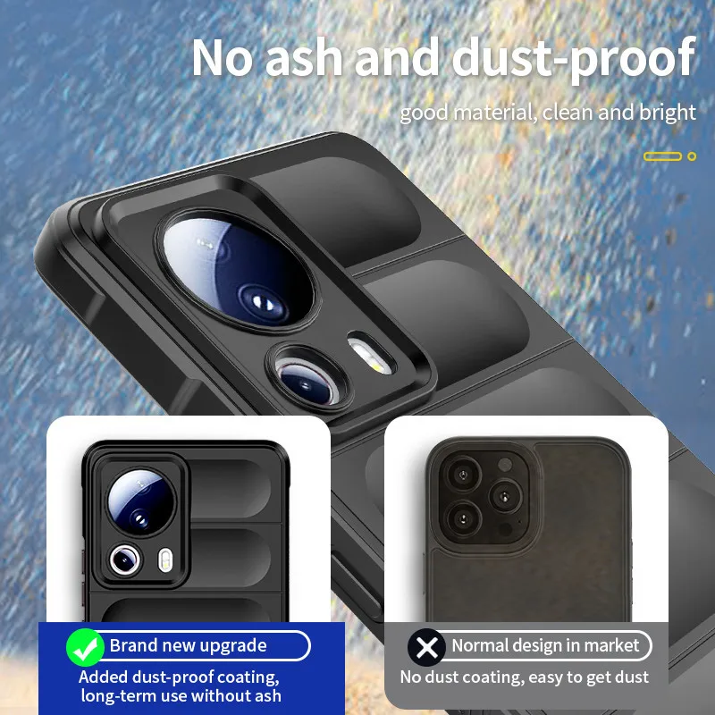 For Xiaomi 13 Lite Cover For Xiaomi 13 Lite Case 6.55 inch Shockproof Rubber Silicone Bumper For Xiaomi 13 Lite 13 Pro Fundas