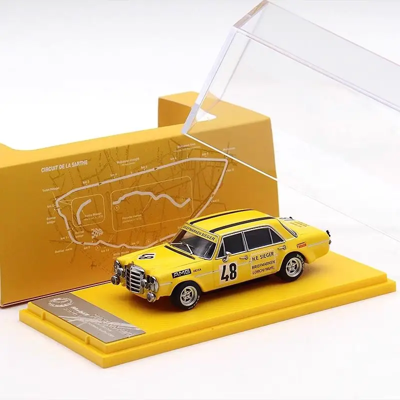 1:64 Liberty64 Mercedes 300sel желтая свинья черный Boss Amg Модель автомобиля из сплава