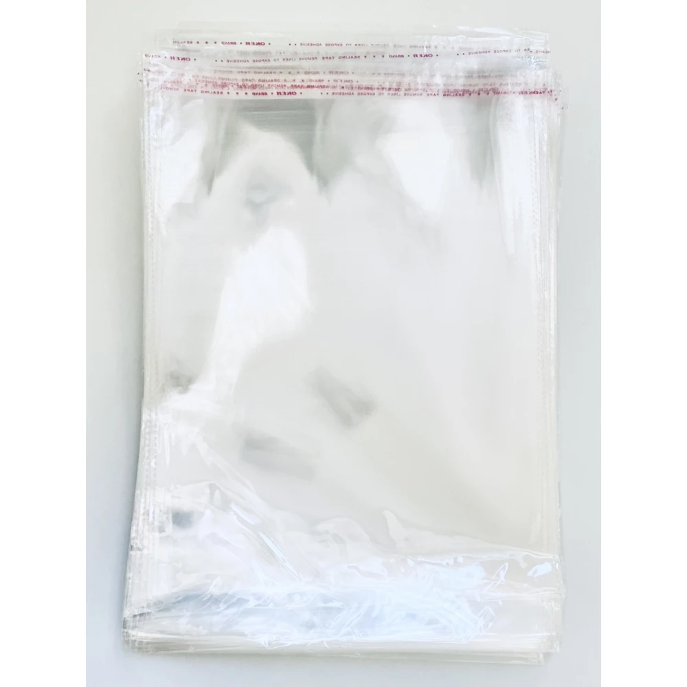 Упаковочные пакеты с клеевым клапаном 40х58 см БОПП Прозрачные 30 мкм. 500 штук |
