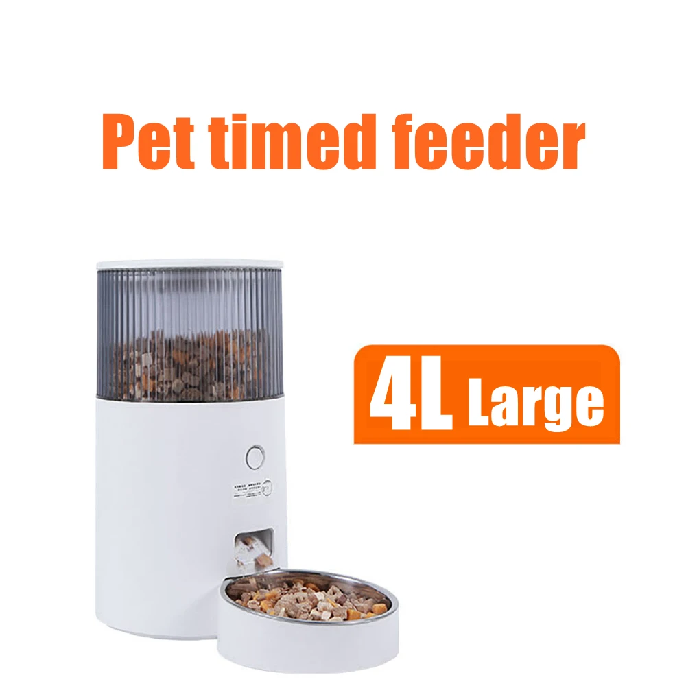 

4L Pet Feeder Cat Dog Food Automatic Dispenser Timed Feeder APP Remote Control Video Surveillance Cat Food Feeding