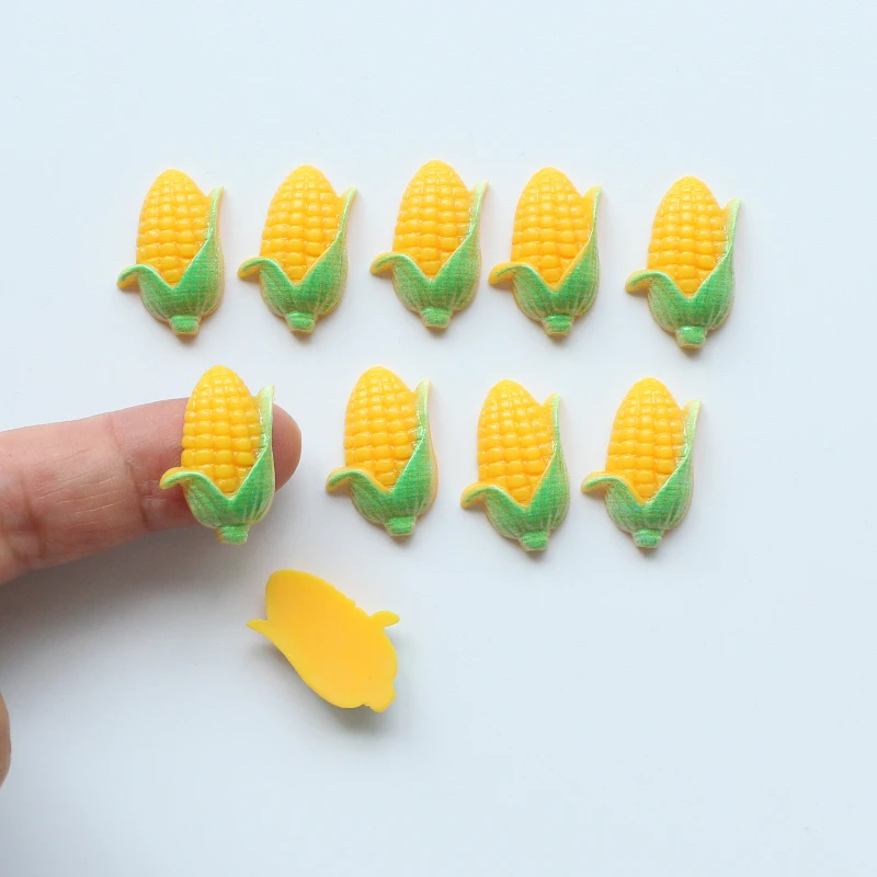 10 шт. имитация фруктов кукурузы милая искусственная зернистая смола фото