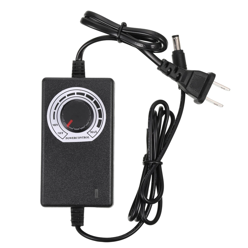

3-12V Dual Line Power Supply US-Plug Power Adapter Speed Controller