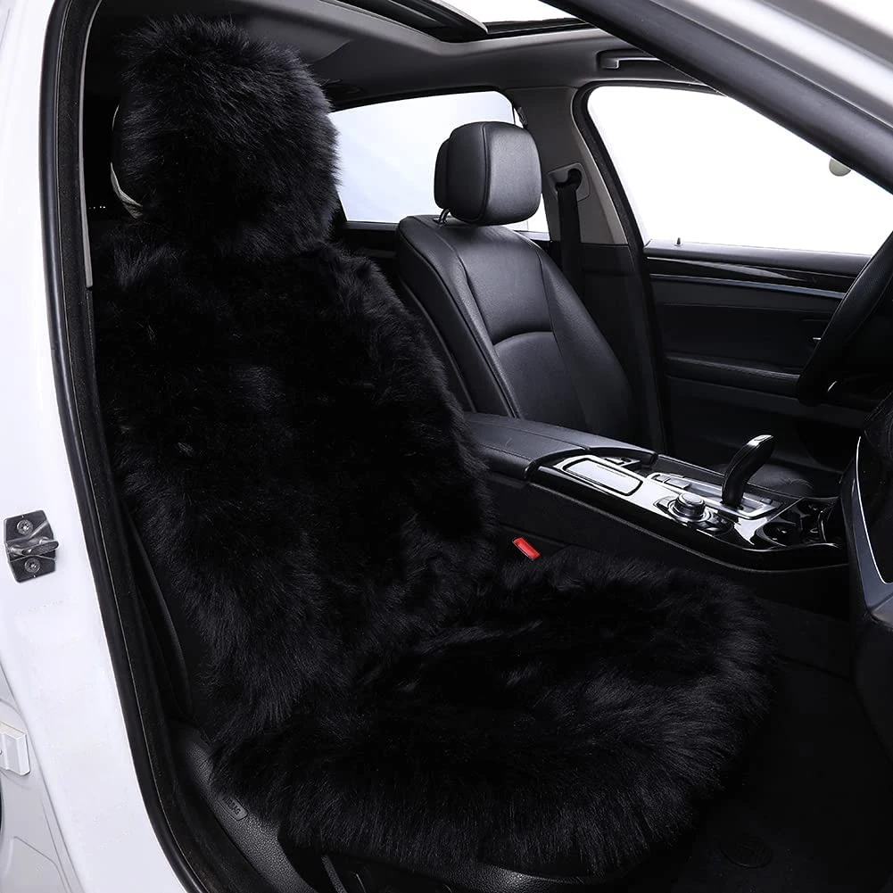 Универсальные автомобильные чехлы на сиденья искусственный плюш Осень-зима
