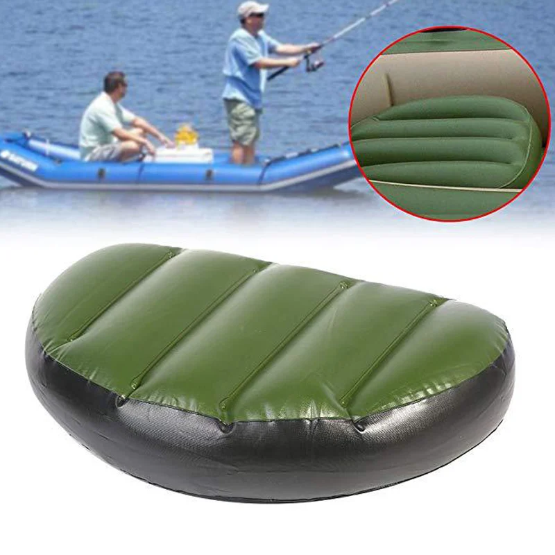 

2pcs Inflatable Seat Cushion Kayak Boating Seat For Camping Hiking Fishing Waterproof Inflatable Fishing Boat Cushion