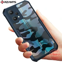 rzants for oppo realme 9 pro plus 9i case hard camouflage cover tpu frame bumper half clear phone shel