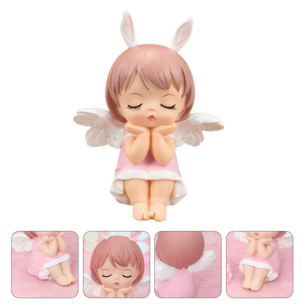 

Cake Angel Figurine Birthday Statue Topper Figurines Decorations Decordecoration Ornament Girl Fairy Gardenbaby Landscape Car