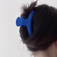 2022 new fashion blue claw clip large barrette crab hair claws bath clip ponytail clip for women girls hair accessories gift