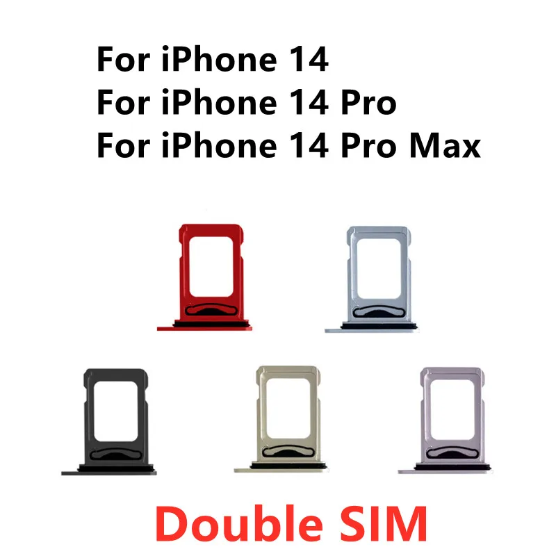 Supporto Per Vassoio Con Doppio Slot Per Schede Sim Per Iphone 14 Pro Max Plus Presa Per Lettore Di Schede Sim