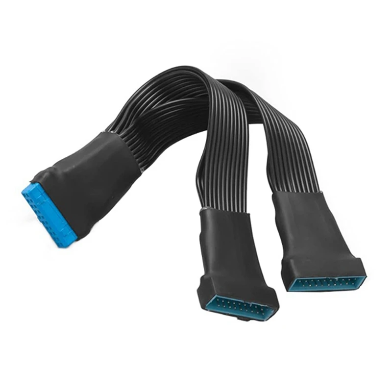 

Кабель-разветвитель для материнской платы USB 3,0, 19PIN Header 1To2, 19Pin 20Pin, внутренний удлинитель, Кабель-адаптер 15 см