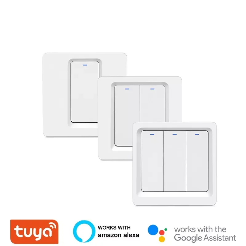 

Smart Wifi EU 1 2 3 Gang Push Button No Wire Required Switches Smartlife Works With Alexa Home