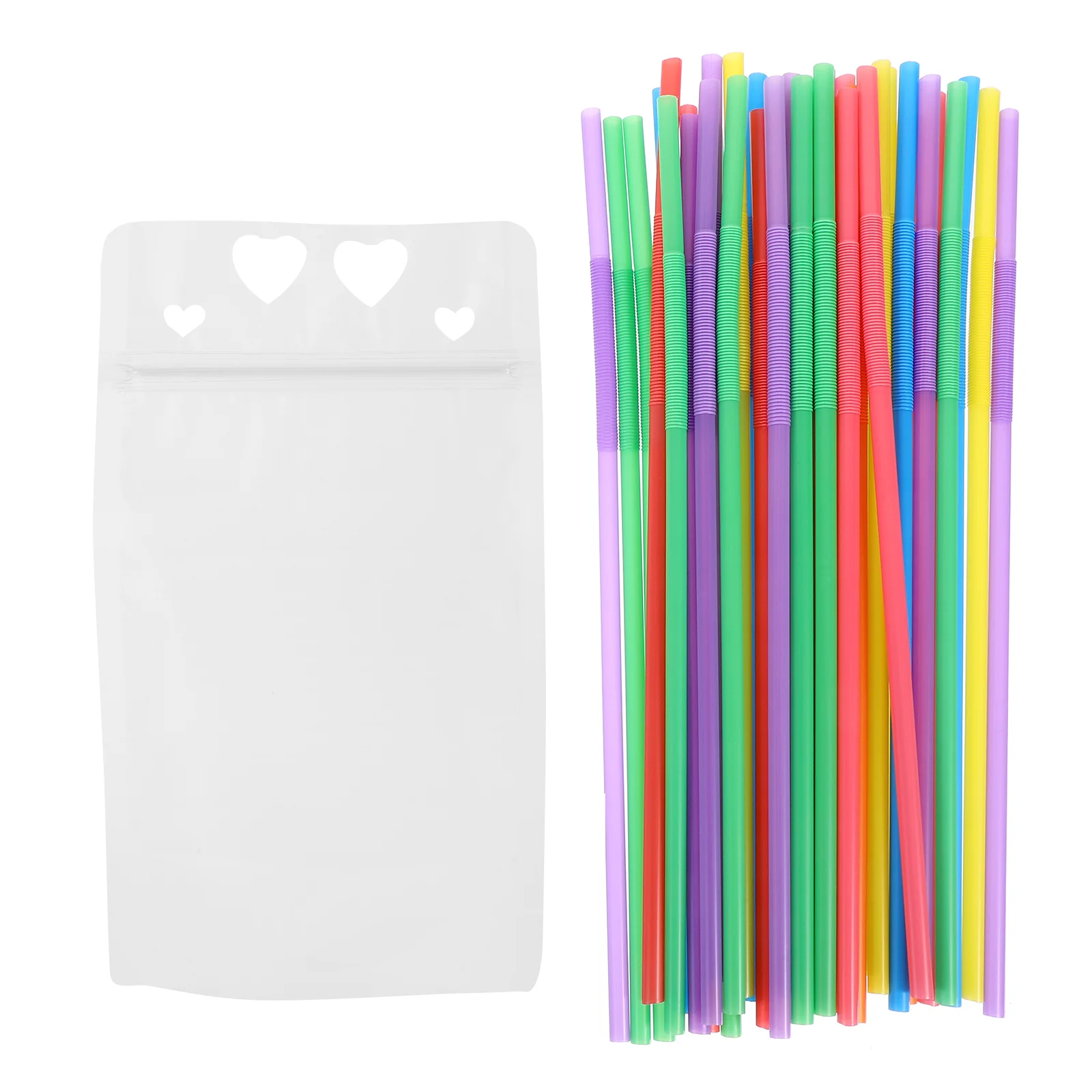 

1 Set Multi-function Pouches Portable Drinks Pouches Transparent Beverage Bags Sealing Bags for Packing