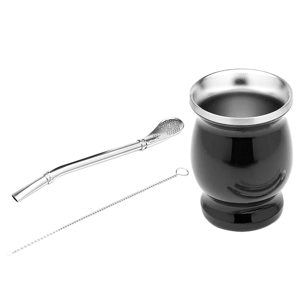 

1 комплект двухслойной чашки для воды, банка из нержавеющей стали, уличная чашка для питья