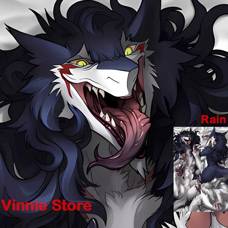 Dakimakura Sergals General Rain Silves Vilous двухсторонняя наволочка для тела