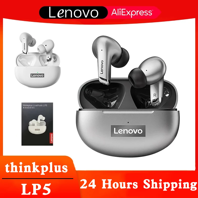 

Original Lenovo LP5 TWS Wireless Earphone HiFi Music Bluetooth Headphones 9D Stereo Earbuds Sports Waterproof Headset With Mic