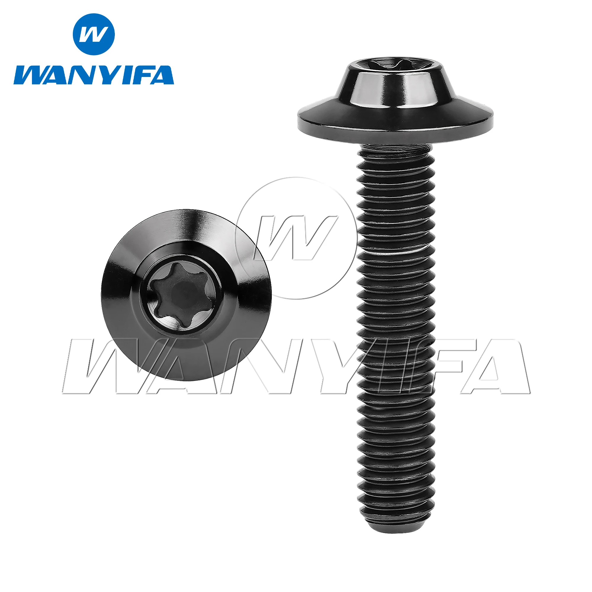 

Титановый болт Wanyifa M5/M6x10 12, 15, 20, 25, 30, 35 мм, винт с головкой Torx-бабочкой для велосипеда, мотоцикла, автомобиля