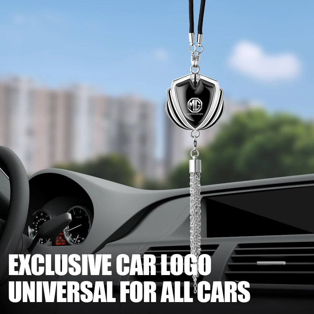 

Metal Car Logo Back View Mirror Hanging Ornament Decoration Pendant For Morris Garage MG3 TF ZR MG 3 5 6 7 ZS GS GT MG5 MG6 MG7