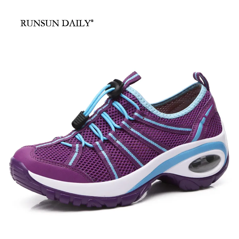 Casual Womens Walking Shoes Slip-on Fintness Jogging Shoe for Women Air Cushion Lightweigh Cofortable Outdoor Sports Fotowears