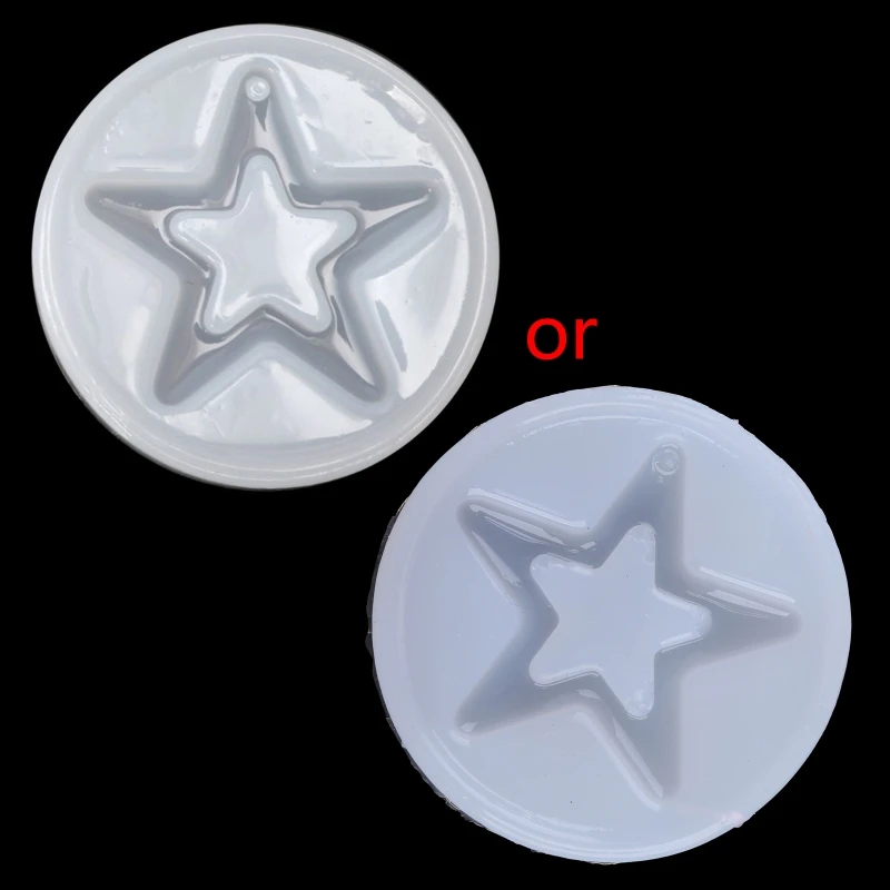 

Heart Star Shape Jewelry Mold Silicone Epoxy Resin Casting Pendant Crystal Molds Dropship