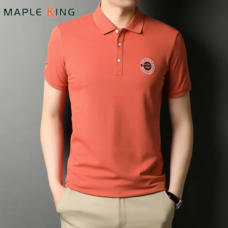 

Polos Homme Men Luxury Shirt 2022 Top Quality 100% Cotton Crown Embroidery Solid Tee Jersey Hombre Mens Short Sleeve Polo Shirts