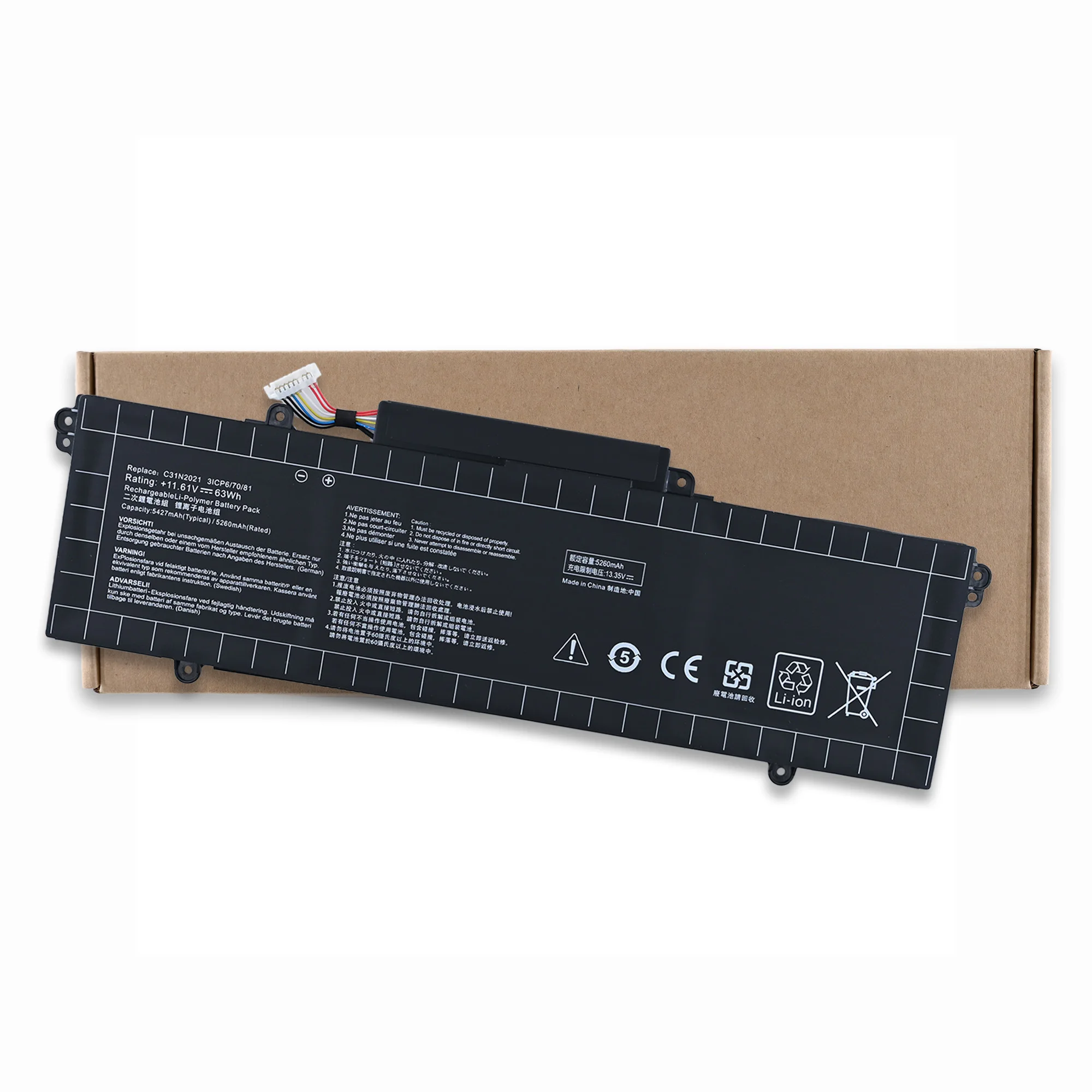 Фото Аккумулятор для ноутбука LOLG C31N2021 для ASUS ZenBook 14X OLED Flip OLED UM5401QA UX5401EA UP5401EA UX5400EA UM5401 UX5401 UX5400 №2