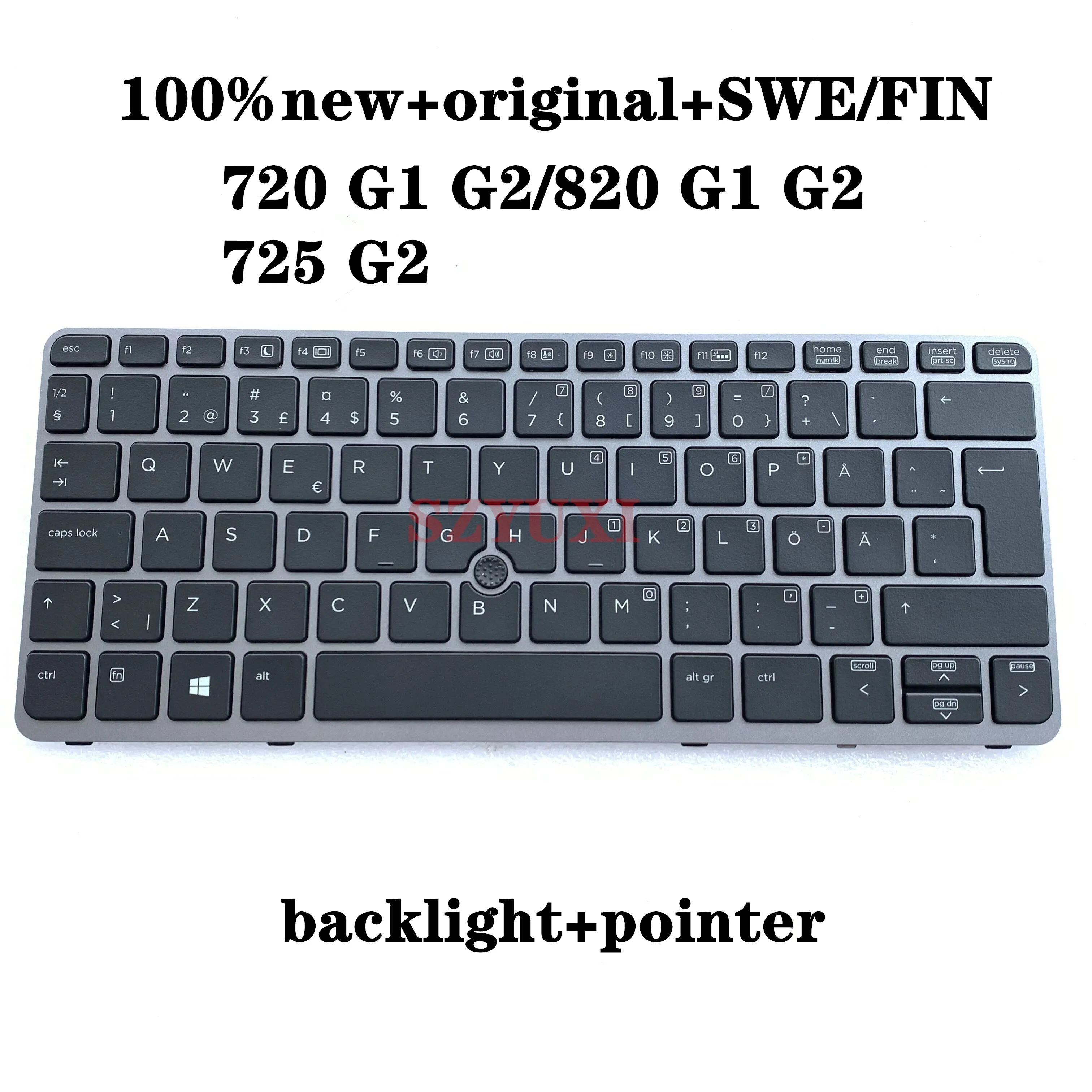 

Новая клавиатура для ноутбука HP EliteBook 820 G1 820 G2 720 G1 720 G2 725 G2 G2 G2 с подсветкой и серебристой рамкой 762585-B71