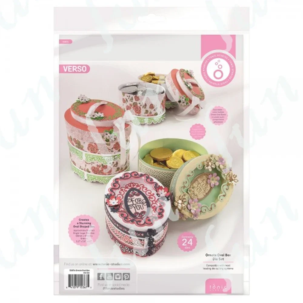 Металлический Набор для высечки декоративный Овальный бриллиантовый ящик