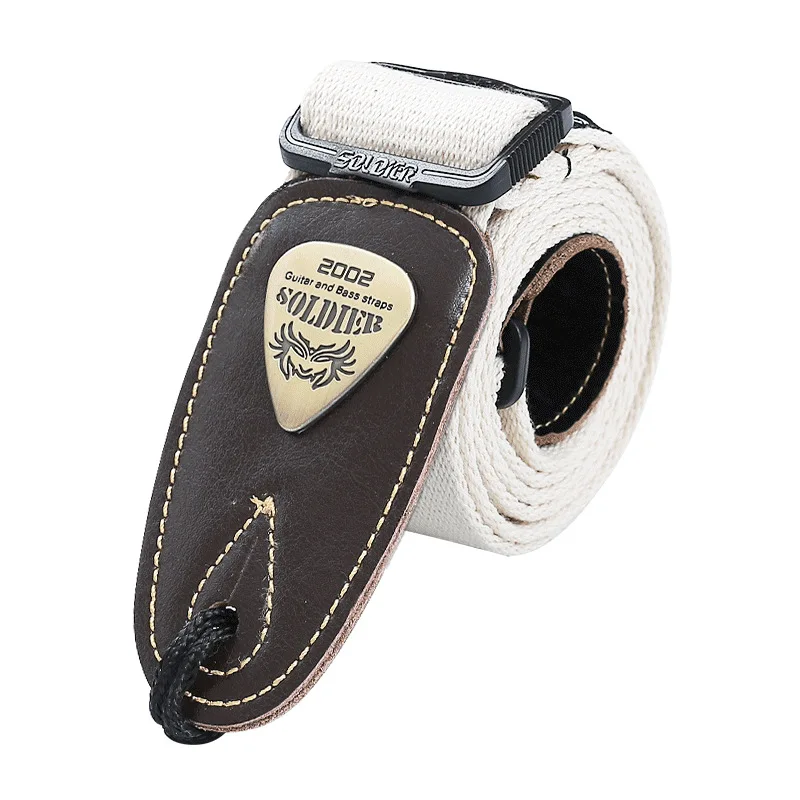 

Multi Color Soldier Guitar Strap White Blue Red Adjustable Electric Acoustic Bass Guitar Strap Thicken Musical Instruments