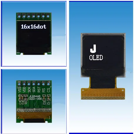 0 66 дюймовый 7PIN COG белый OLED экран с адаптером платы SSD1306 привод 3 В IC 64*48 |