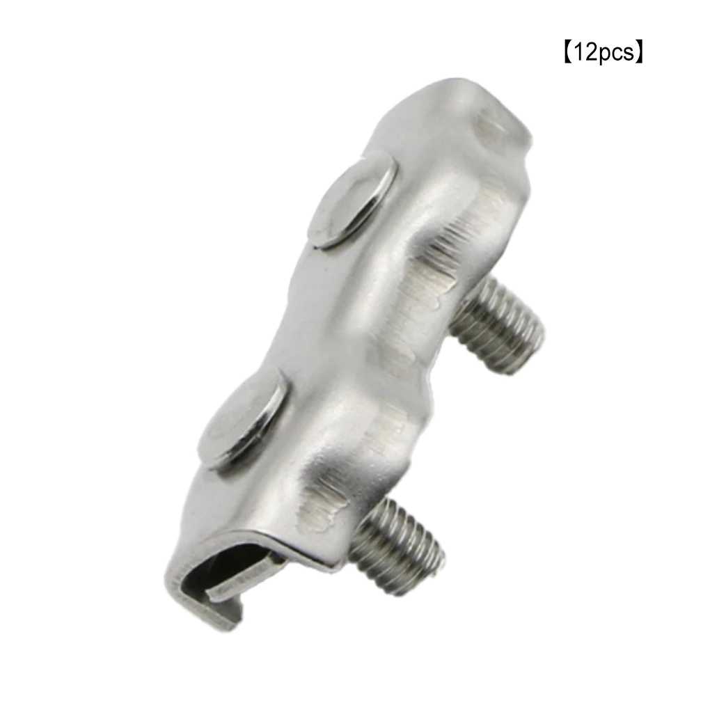 

12 Pieces M3 Clip Wire Rope Clamp Hardware Accessories